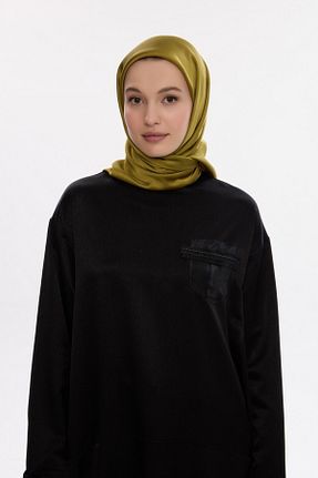 روسری سبز پنبه پلی استر MİRSOY SCARF - کد 888367370