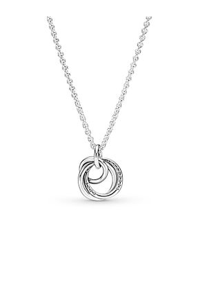 گردنبند نقره نارنجی زنانه 925 عیار Pandora - کد 276139182