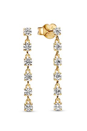گوشواره نقره زرد زنانه 925 عیار Pandora - کد 774266235