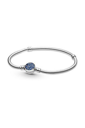 دستبند نقره آبی زنانه 925 عیار Pandora - کد 136168331