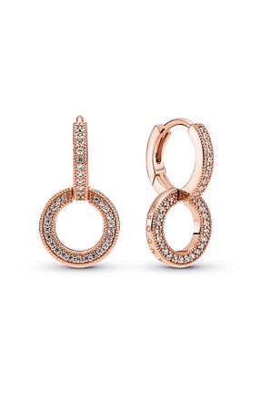 گوشواره نقره طلائی زنانه 925 عیار Pandora - کد 136183705
