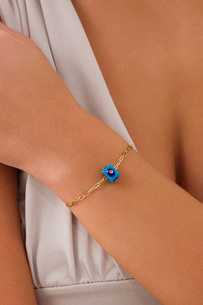 دستبند طلا زرد زنانه 14 عیار ZEYNEPLİ GOLD - کد 888752040