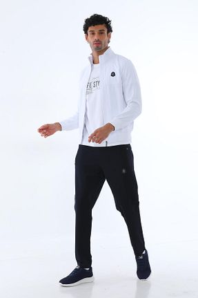 ست گرمکن سفید مردانه پنبه پلی استر Piyera - کد 762583555