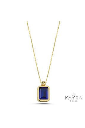 گردنبند نقره زرد زنانه 925 عیار Kayra Mücevher - کد 702737527