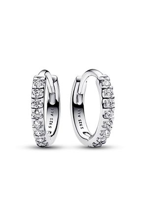 گوشواره نقره نارنجی زنانه 925 عیار Pandora - کد 774298531