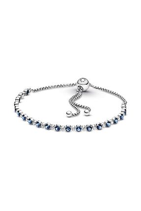 دستبند نقره آبی زنانه 925 عیار Pandora - کد 136174459
