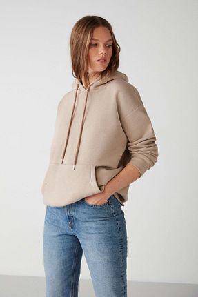 سوئیشرت بژ زنانه ساده GRIMELANGE - کد 377509088