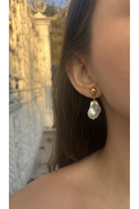 گوشواره مروارید سفید Leorat Store - کد 888410321