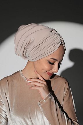 کلاه شنای حجاب بژ زنانه Ambargo - کد 888415738