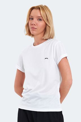 تیشرت اسپرت سفید زنانه رگولار Slazenger - کد 825604239