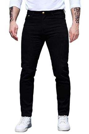 شلوار جین مشکی مردانه پاچه تنگ LOCUS JEANS - کد 888420883