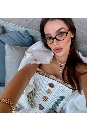 عینک محافظ نور آبی نارنجی زنانه 53 Zess store - کد 887777850
