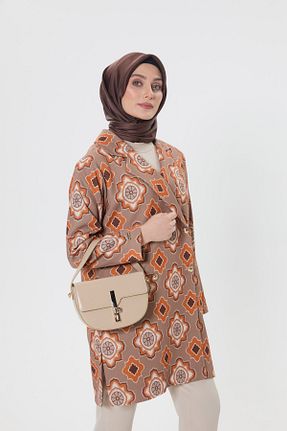 کت حجاب قهوه ای زنانه رگولار Setrms - کد 888420818