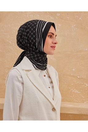 شال مشکی زنانه کرپ Cardion - کد 888424568