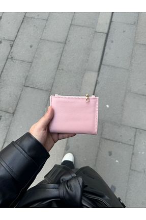کیف پول صورتی زنانه سایز متوسط Moda Sekiz - کد 888453511