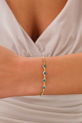 دستبند طلا زرد زنانه 14 عیار ZEYNEPLİ GOLD - کد 888805751
