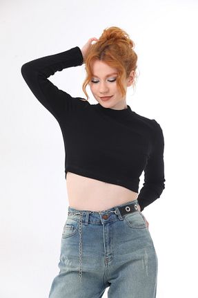 بلوز مشکی زنانه ساده kallima - کد 888504837