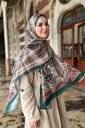 شال رنگی زنانه پلی ساتن Sultan - کد 888512308
