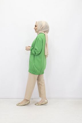 شلوار پارچه ای بژ زنانه سایز اورجینال Armine TREND - کد 888514767