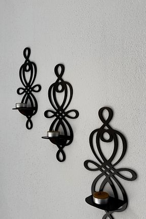 محصول دکوراسیون دیوار مشکی چوب lina hobby - کد 888514338