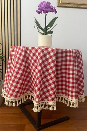 رومیزی قرمز پنبه ای İnciShop - کد 888517931