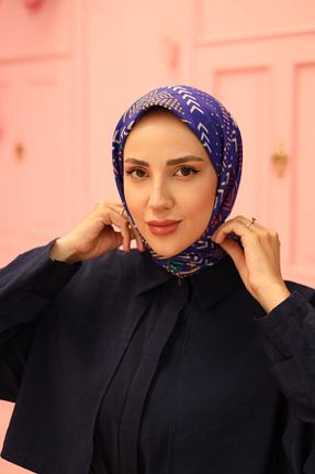 روسری طوسی پنبه ای Silk Home - کد 888520690