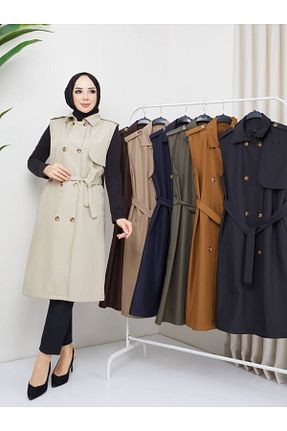 جلیقه حجاب قهوه ای زنانه Straight RACE FASHİON - کد 850074610
