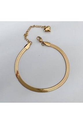 دستبند استیل (فولاد) طلائی زنانه استیل ضد زنگ stainles steel - کد 888520859