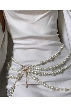 اکسسوری بدن سفید زنانه منجق ROSAMOR - کد 888520873