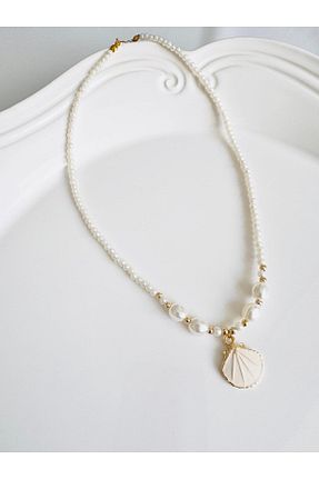 گردنبند مروارید بژ DEVİ fashion - کد 780857107