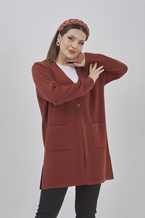 رویه سایز بزرگ نارنجی زنانه تریکو Fresh&Moda - کد 888535064