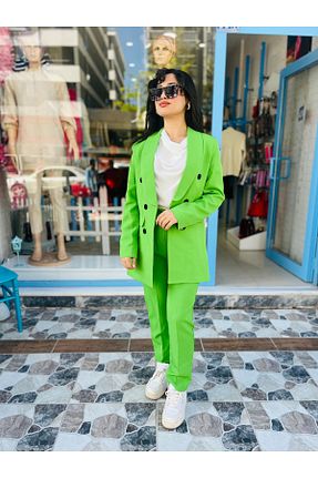 ست بالاتنه و پائین تنه سبز زنانه بافتنی Yeşim Boutique - کد 888832711