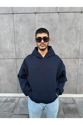 سوئیشرت سرمه ای زنانه ساده MODA - کد 888560146