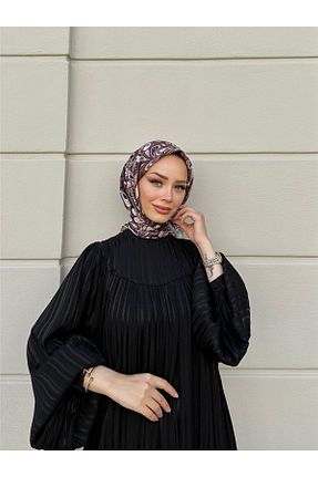 روسری قهوه ای پنبه پلی استر İpekhan - کد 762140511