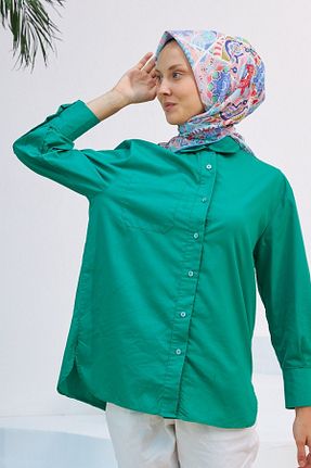 روسری آبی پنبه پلی استر İpekhan - کد 329994367