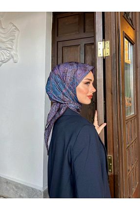 روسری صورتی پنبه پلی استر İpekhan - کد 768010181