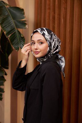 روسری مشکی پنبه پلی استر İpekhan - کد 780047190
