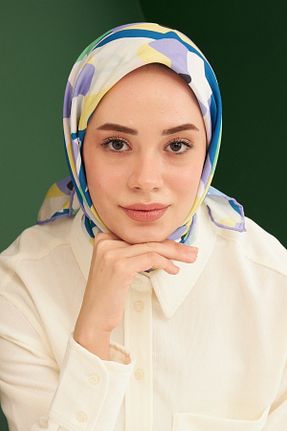 روسری آبی پنبه ای İpekhan - کد 648329336
