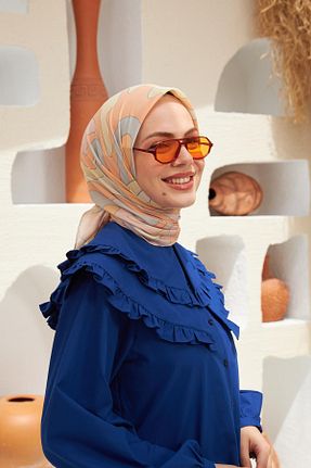 روسری صورتی پنبه ای İpekhan - کد 739937240