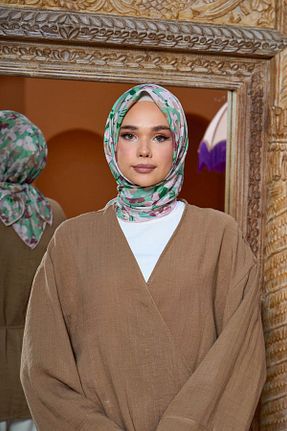 روسری سبز پنبه پلی استر İpekhan - کد 850315520