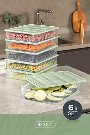 ظرف نگهداری سبز پلاستیک Vienev - کد 830517715
