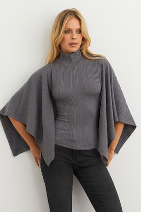 بلوز طوسی زنانه ساده Cool & Modest - کد 887542752