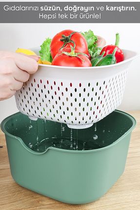 ظرف نگهداری سبز پلاستیک Meleni Home - کد 888326610