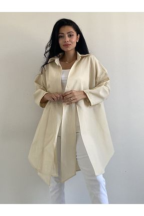 پیراهن بژ زنانه اورسایز KÜÇÜĞÜM BUTİK - کد 759959694