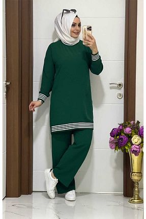 ست بالاتنه و پائین تنه حجاب سبز زنانه Blazer modasura - کد 643648507