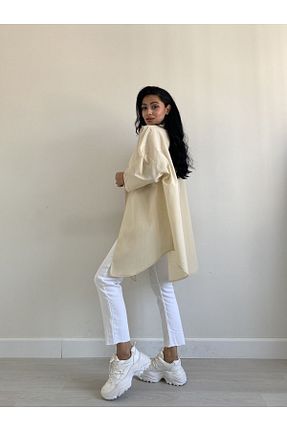 پیراهن بژ زنانه اورسایز KÜÇÜĞÜM BUTİK - کد 759959694