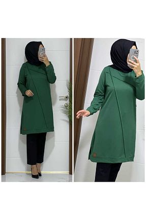 تونیک سبز زنانه بافتنی modasura - کد 757425688
