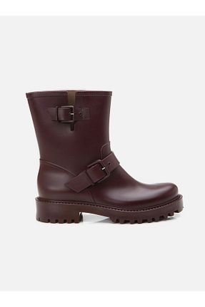 چکمه زرشکی زنانه چرم مصنوعی Su Espadril - کد 886748871