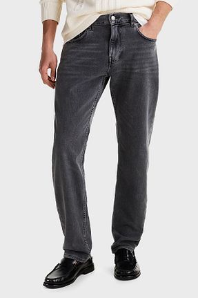 شلوار جین طوسی مردانه پاچه تنگ Tommy Hilfiger - کد 886753210
