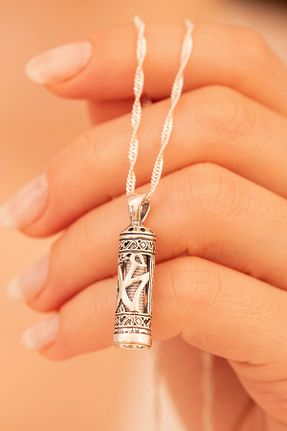 گردنبند نقره نارنجی زنانه 925 عیار OSMANLI GÜMÜŞ - کد 48380546